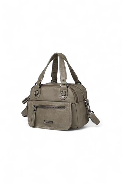 21Kbarcelona Logo Detaylı Kadın El Çantası