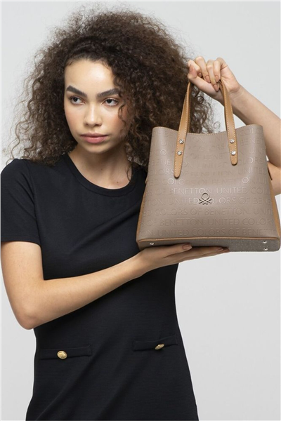 Benetton Gofraj Kadın El Çantası