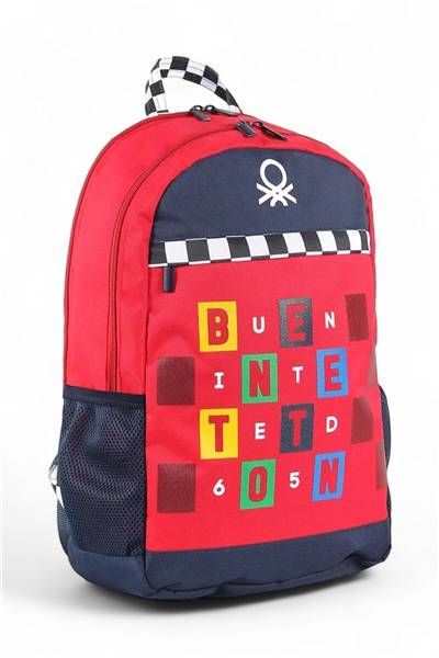 Benetton Lisanslı Unisex Okul Sırt Çantası