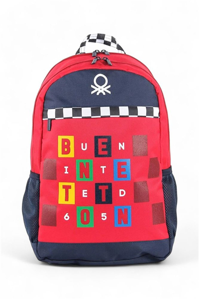 Benetton Lisanslı Unisex Okul Sırt Çantası