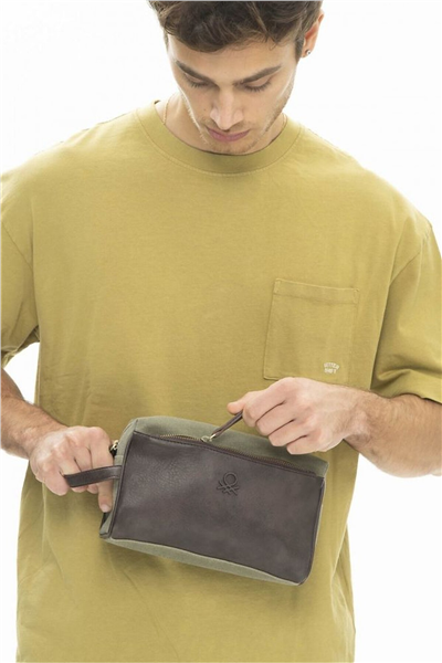 Benetton Logo Detaylı Erkek Portföy & Clutch Çanta