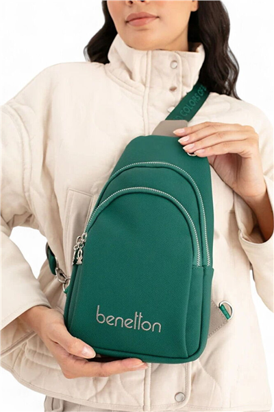 Benetton Logo Detaylı Kadın Body Bag
