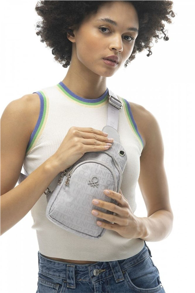 Benetton Logo Detaylı Kadın Body Bag