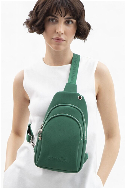 Benetton Logo Detaylı Kadın Body Bag