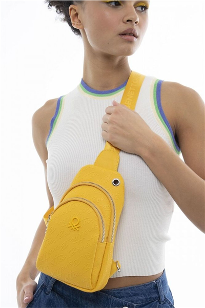 Benetton Logo Detaylı Kadın Body Bag