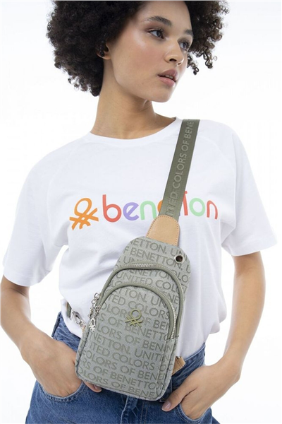 Benetton Logo Detaylı Kadın Body Bag