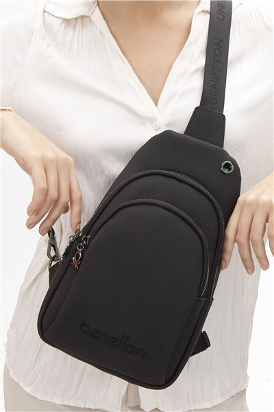 Benetton Logo Detaylı Kadın Body Bag