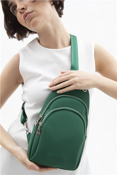 Benetton Logo Detaylı Kadın Body Bag