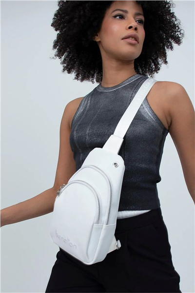 Benetton Logo Detaylı Kadın Body Bag