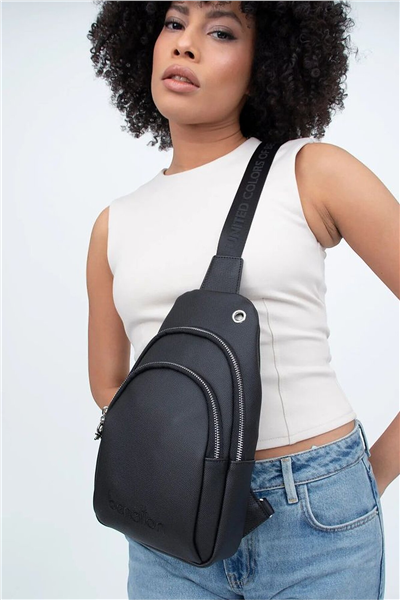 Benetton Logo Detaylı Kadın Body Bag