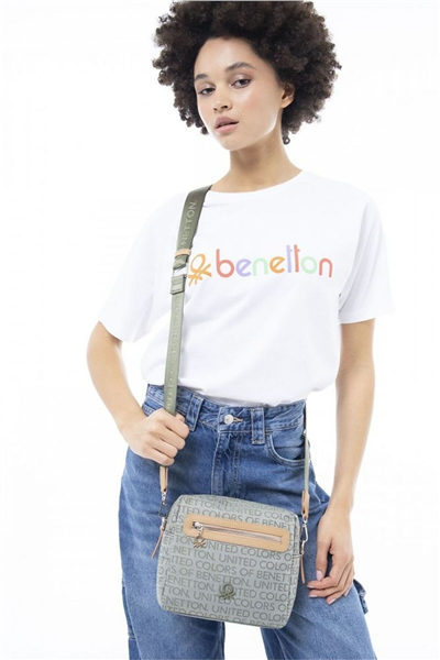 Benetton Logo Detaylı Kadın Çapraz Askılı Çanta