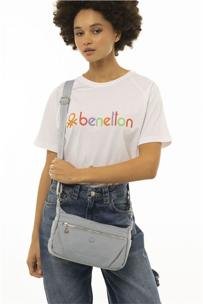 Benetton Logo Detaylı Kadın Çapraz Askılı Çanta