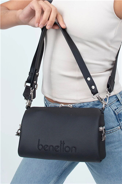 Benetton Logo Detaylı Kadın Çapraz Askılı Çanta