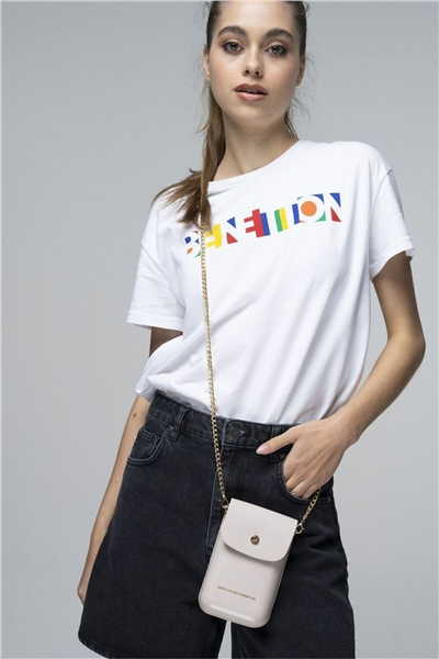 Benetton Logo Detaylı Kadın Çapraz Askılı Çanta