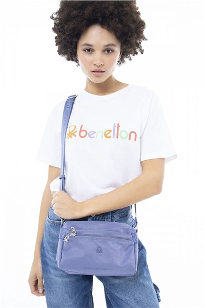 Benetton Logo Detaylı Kadın Çapraz Askılı Çanta