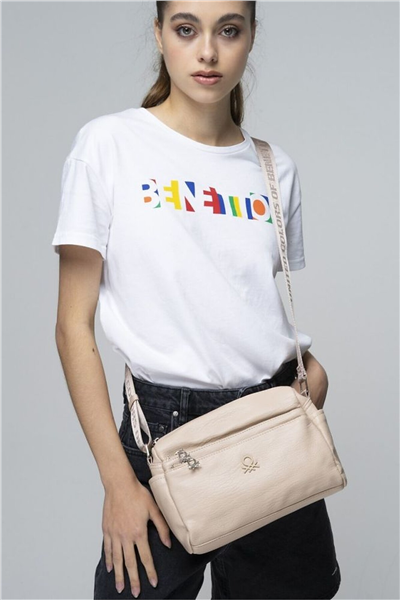 Benetton Logo Detaylı Kadın Çapraz Askılı Çanta