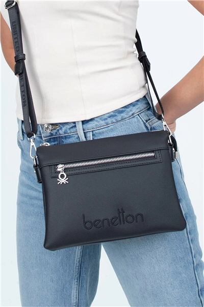 Benetton Logo Detaylı Kadın Çapraz Askılı Çanta