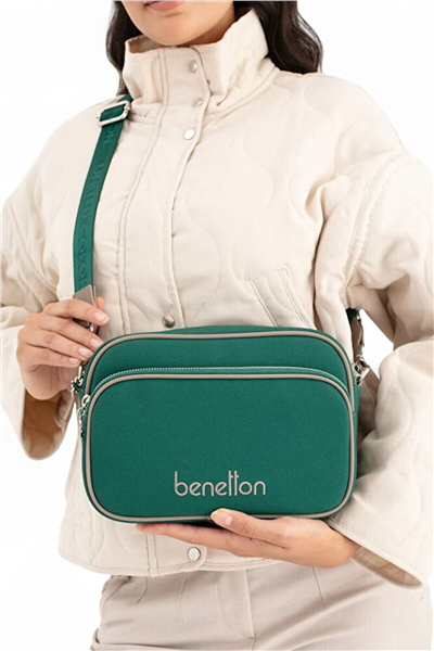 Benetton Logo Detaylı Kadın Çapraz Askılı Çanta