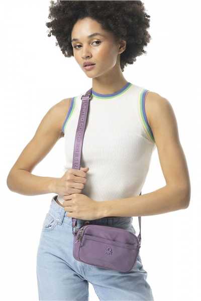 Benetton Logo Detaylı Kadın Çapraz Askılı Çanta
