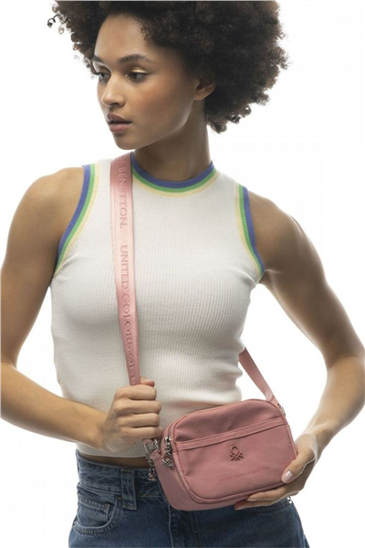 Benetton Logo Detaylı Kadın Çapraz Askılı Çanta