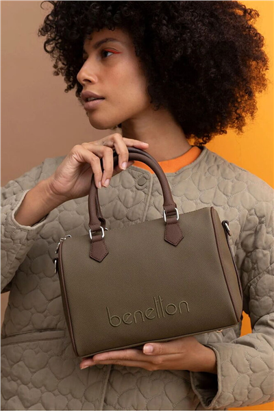 Benetton Logo Detaylı Kadın El Çantası