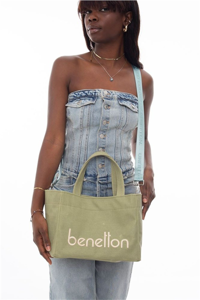 Benetton Logo Detaylı Kadın El Çantası