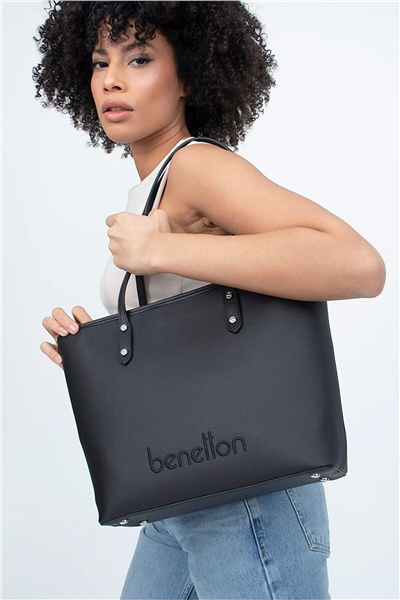 Benetton Logo Detaylı Kadın El Çantası