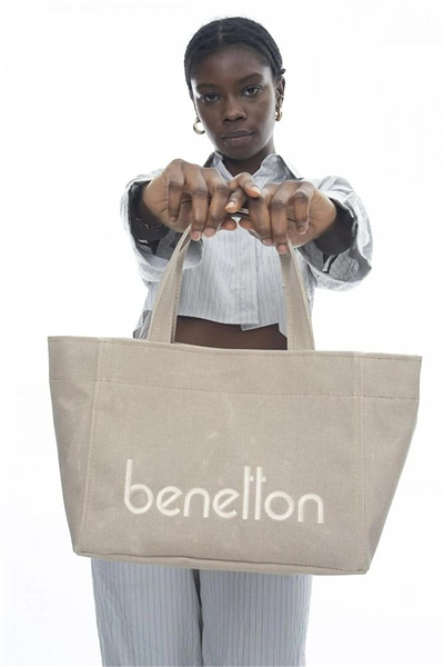 Benetton Logo Detaylı Kadın El Çantası
