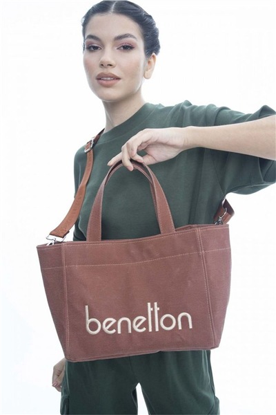 Benetton Logo Detaylı Kadın El Çantası
