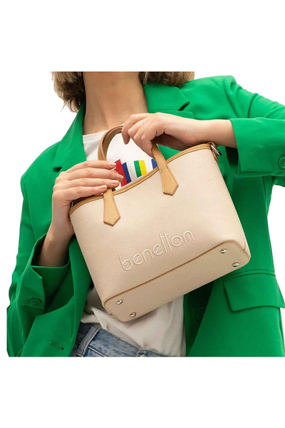 Benetton Logo Detaylı Kadın El Çantası
