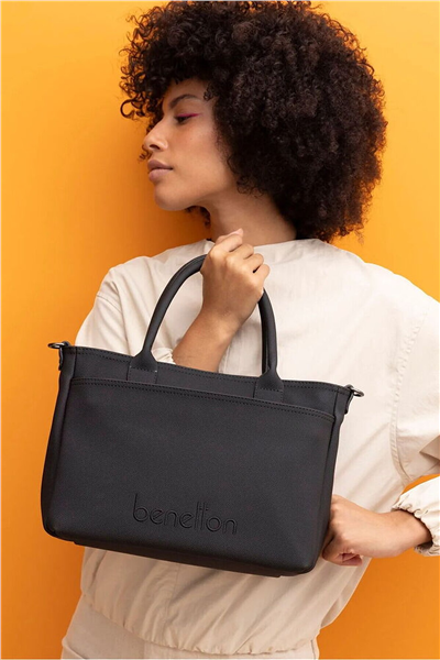 Benetton Logo Detaylı Kadın El Çantası