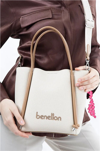 Benetton Logo Detaylı Kadın El Çantası