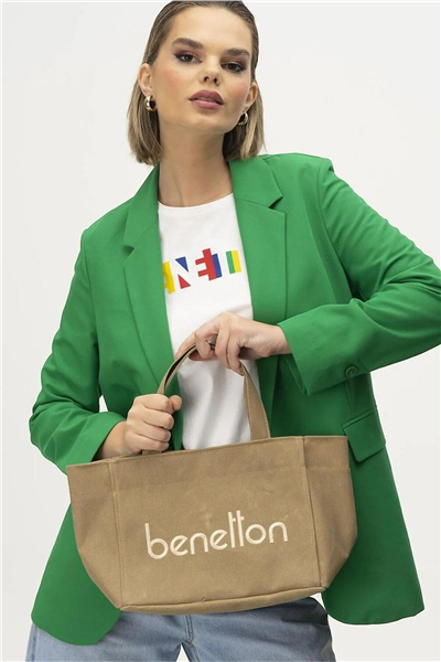Benetton Logo Detaylı Kadın El Çantası