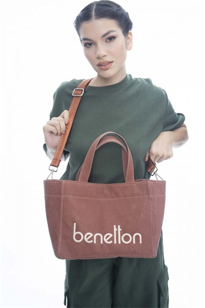 Benetton Logo Detaylı Kadın El Çantası