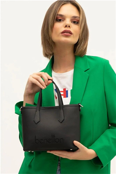 Benetton Logo Detaylı Kadın El Çantası