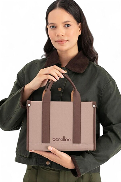 Benetton Logo Detaylı Kadın El Çantası