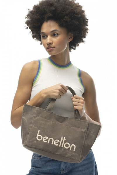 Benetton Logo Detaylı Kadın El Çantası