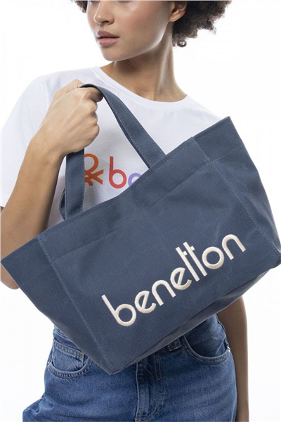 Benetton Logo Detaylı Kadın El Çantası