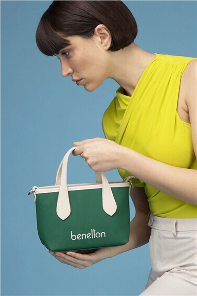 Benetton Logo Detaylı Kadın El Çantası
