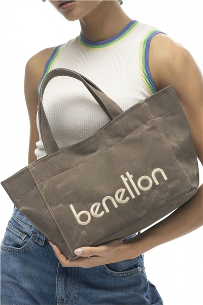 Benetton Logo Detaylı Kadın El Çantası