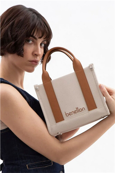 Benetton Logo Detaylı Kadın El Çantası
