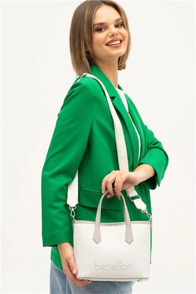 Benetton Logo Detaylı Kadın El Çantası