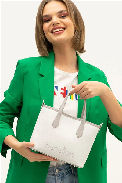 Benetton Logo Detaylı Kadın El Çantası