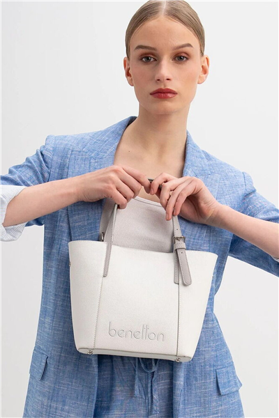 Benetton Logo Detaylı Kadın El Çantası