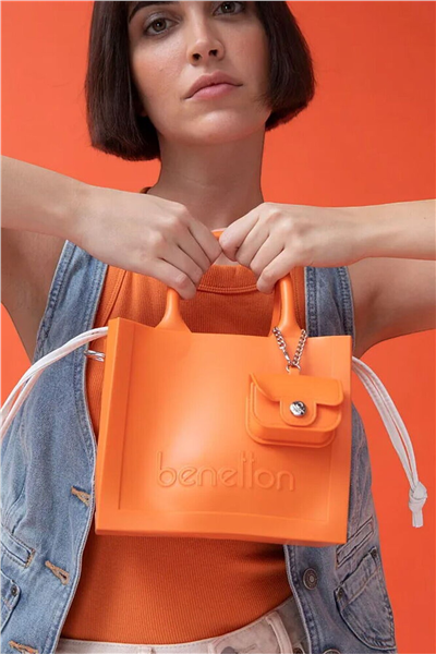 Benetton Logo Detaylı Kadın El Çantası