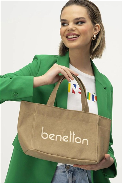 Benetton Logo Detaylı Kadın El Çantası