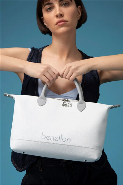 Benetton Logo Detaylı Kadın Omuz Çantası