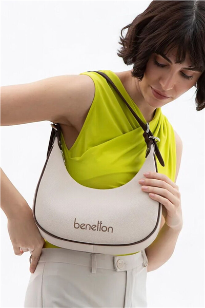 Benetton Logo Detaylı Kadın Omuz Çantası
