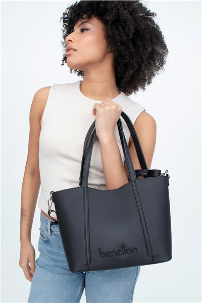 Benetton Logo Detaylı Kadın Omuz Çantası