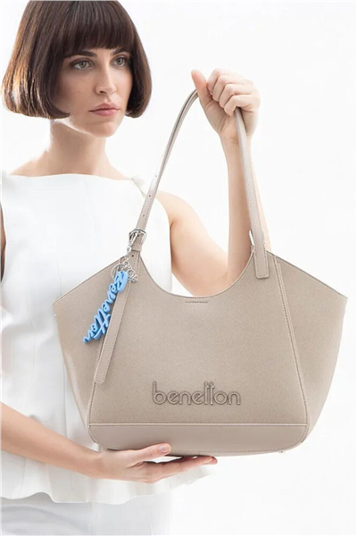 Benetton Logo Detaylı Kadın Omuz Çantası